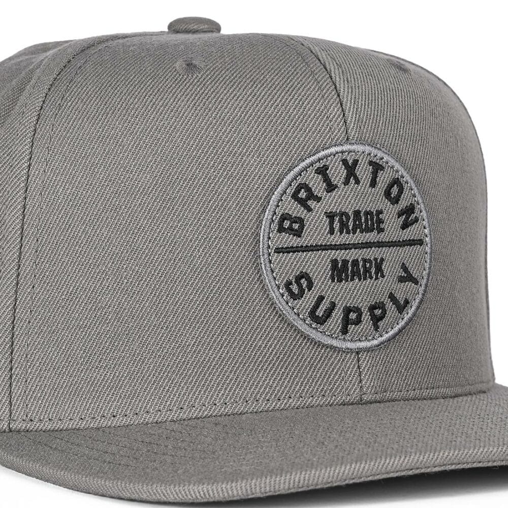 Brixton Oath III Snapback Cap - Charcoal/Charcoal