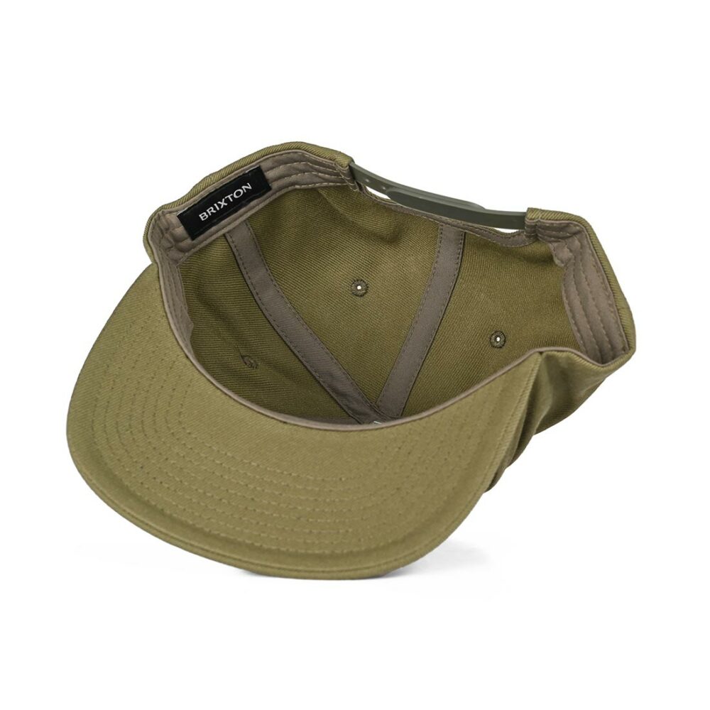 Brixton Oath III Snapback Cap - Olive Surplus/Whitecap