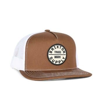 Brixton Oath Trucker Cap - Sepia/White