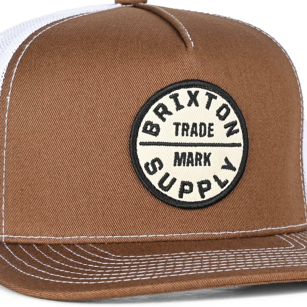 Brixton Oath Trucker Cap - Sepia/White