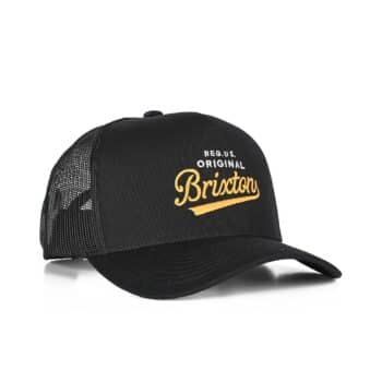 Brixton Postal MP Trucker Cap - Black/Black