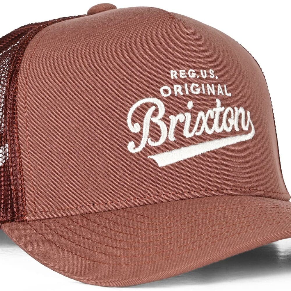 Brixton Postal MP Trucker Cap - Sepia/Sepia