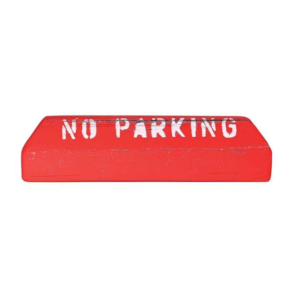 Couch Curbs No Parking Pillow Cushion - Classic Red