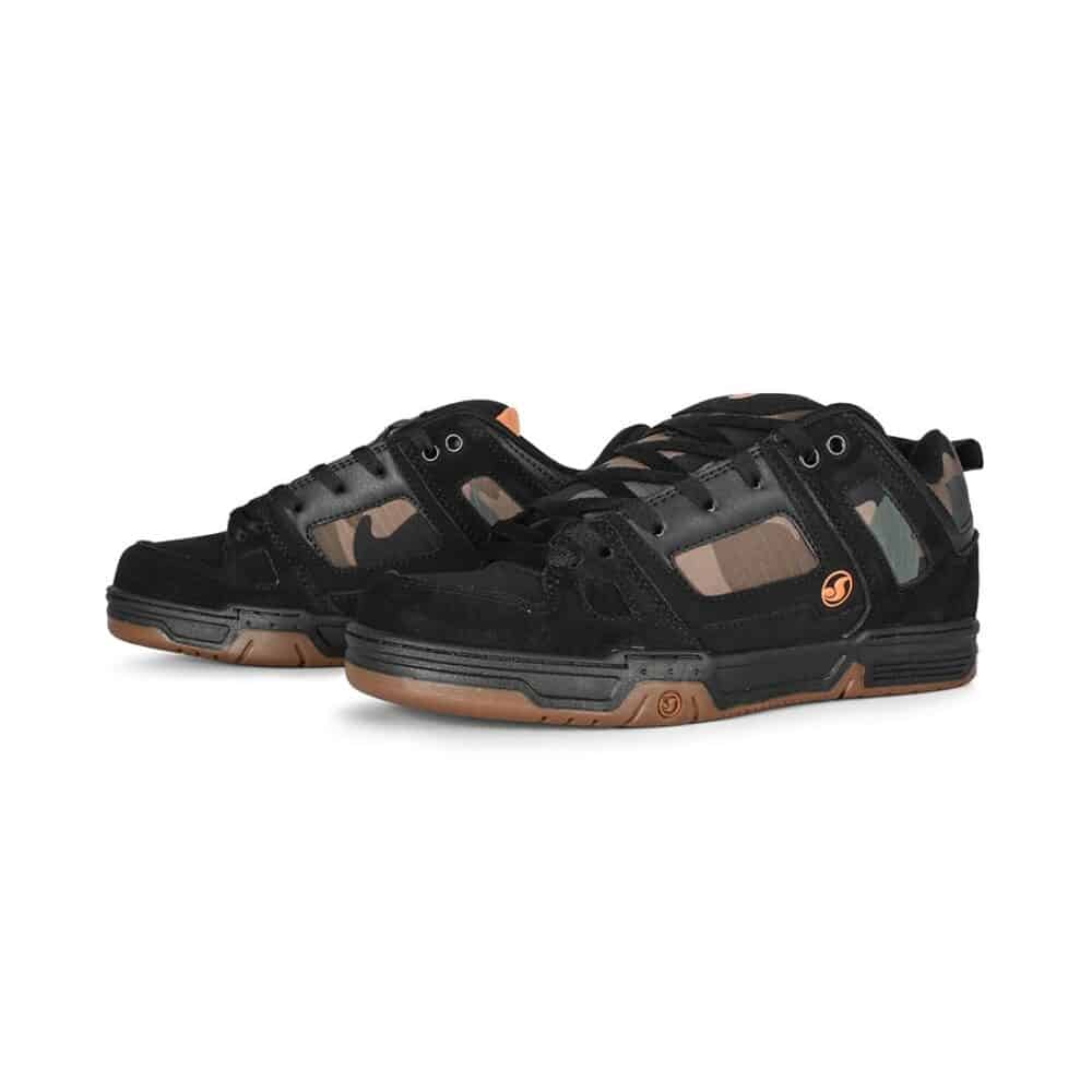 DVS Gambol Skate Shoes - Black/Camo/Orange