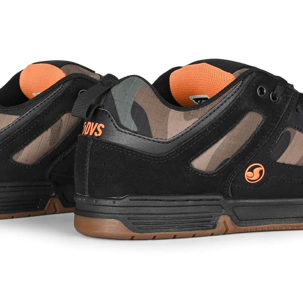 DVS Gambol Skate Shoes - Black/Camo/Orange