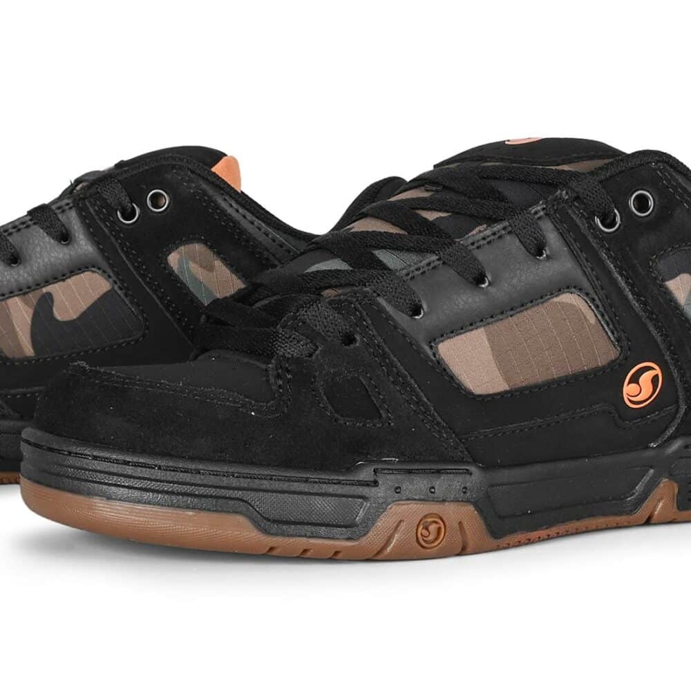 DVS Gambol Skate Shoes - Black/Camo/Orange