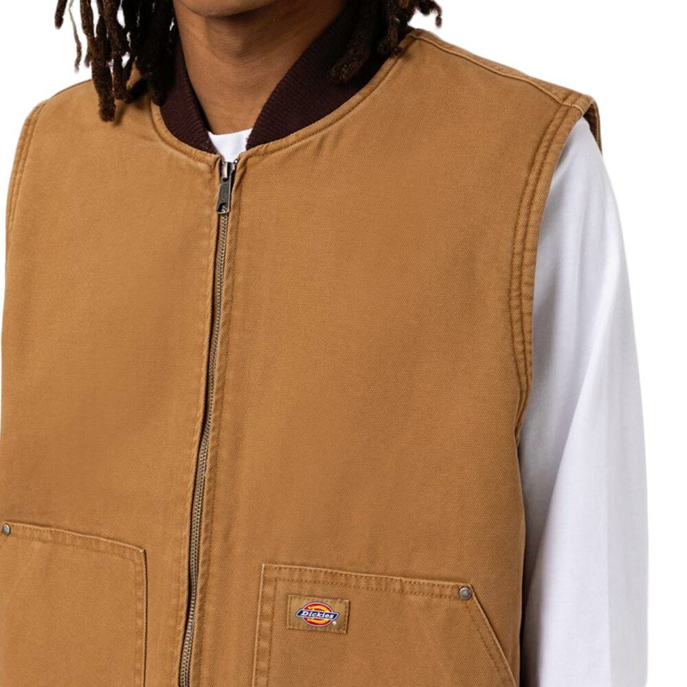 Dickies Duck Canvas Vest Gilet - Brown Duck