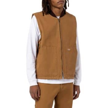 Dickies Duck Canvas Vest Gilet - Brown Duck