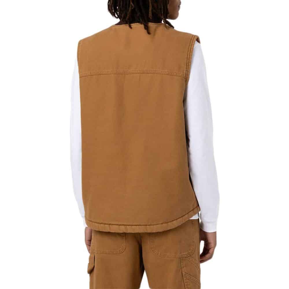 Dickies Duck Canvas Vest Gilet - Brown Duck