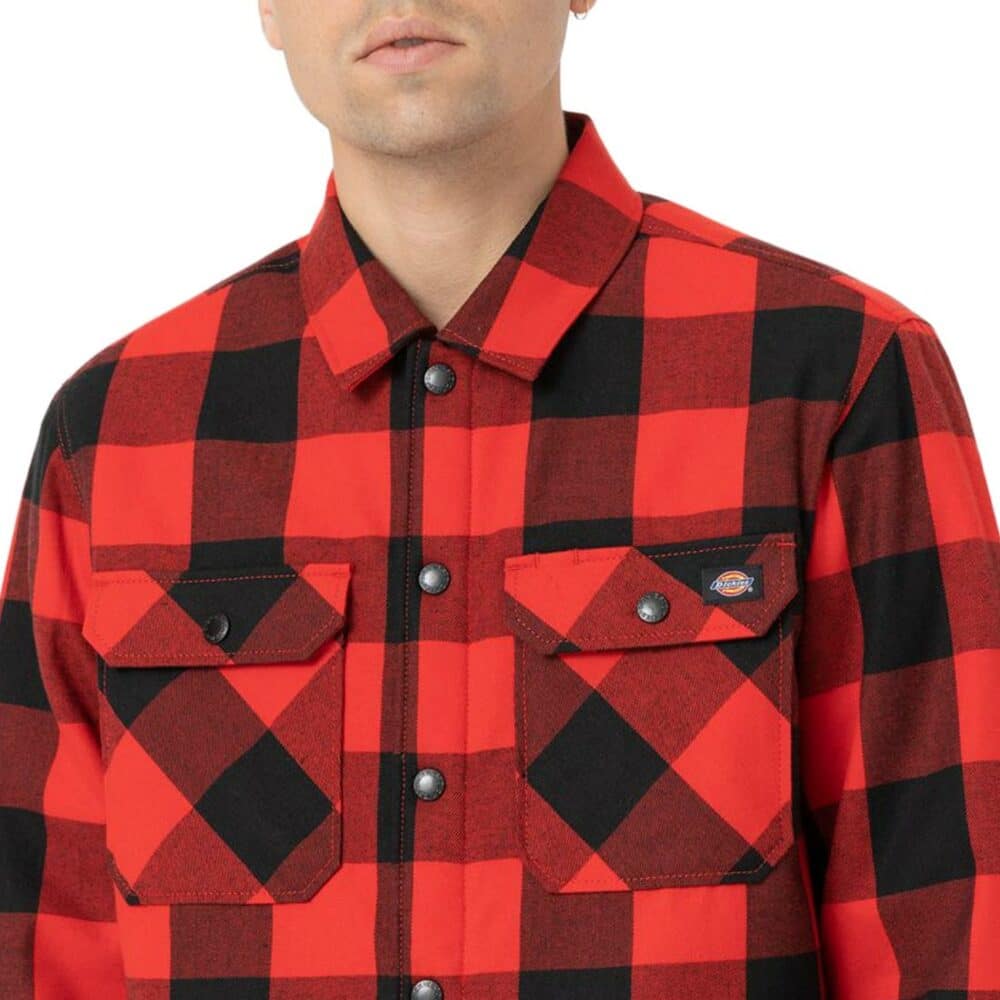 Dickies Lined Sacramento L/S Shirt - Red