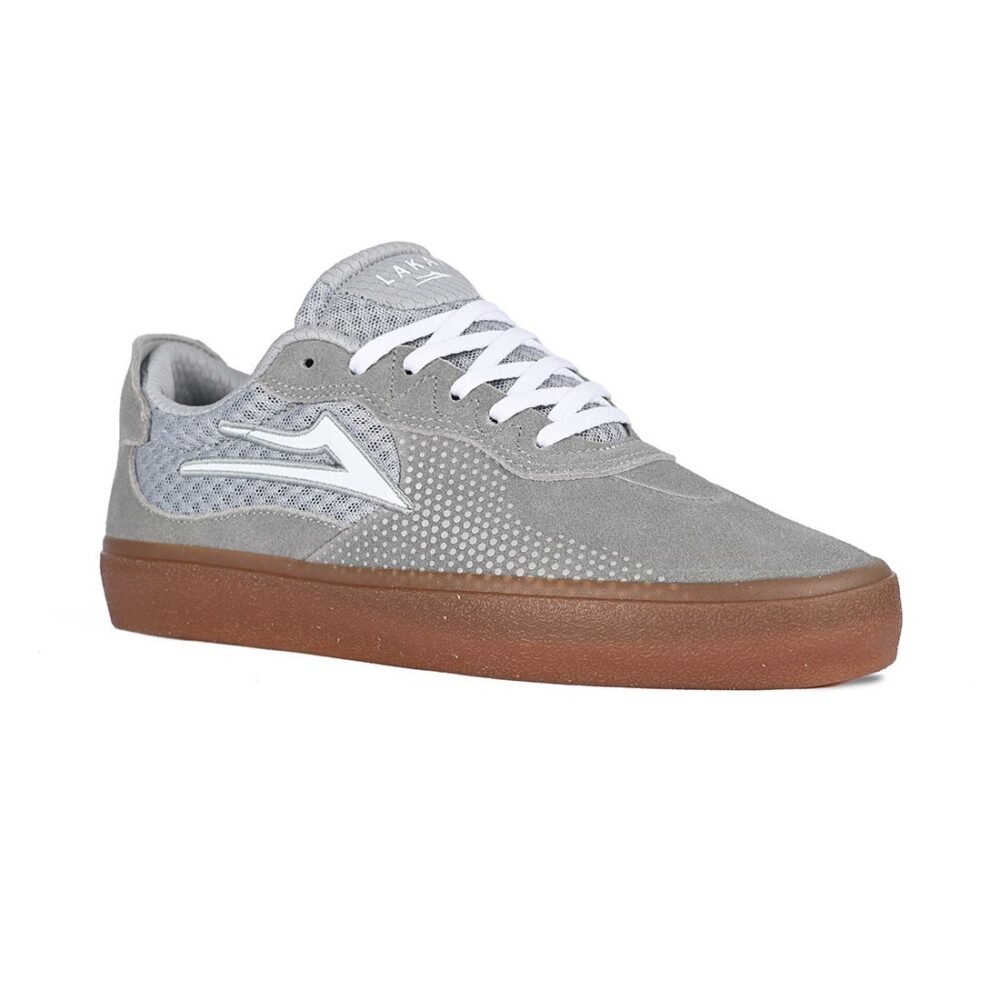 Lakai Essex Skate Shoes - Light Grey/Gum