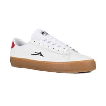 Lakai Newport Skate Shoes - White/Gum