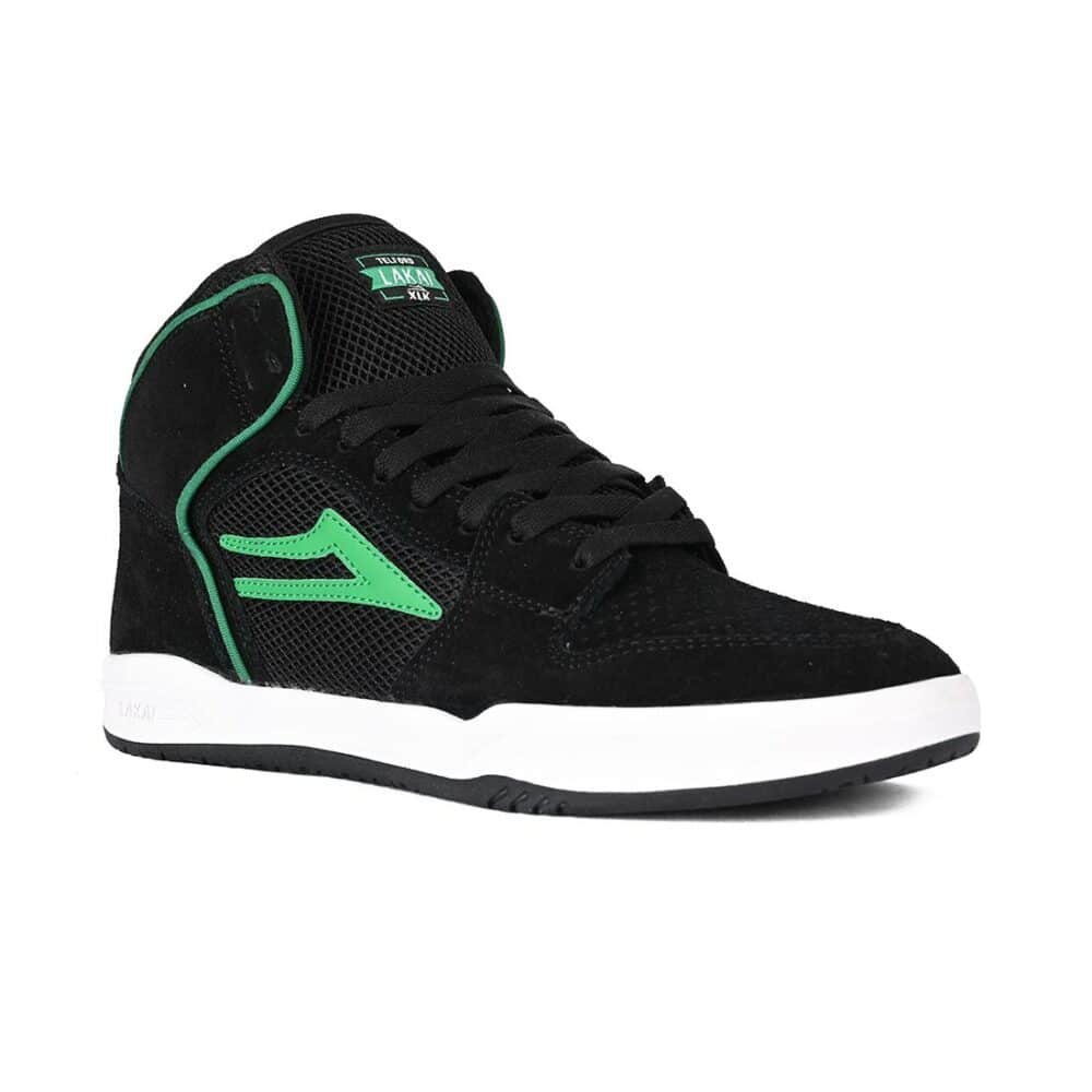 Lakai Telford High Top Skate Shoes - Black