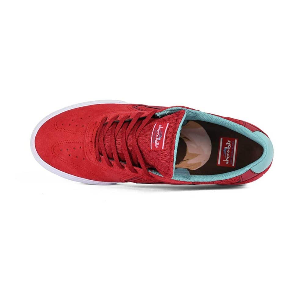 Lakai x Chocolate Atlantic Vulc Skate Shoes - Red