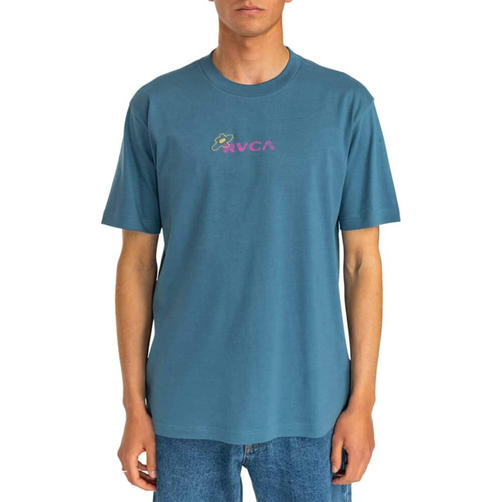 RVCA Atomic Jams S/S T-Shirt - Cool Blue