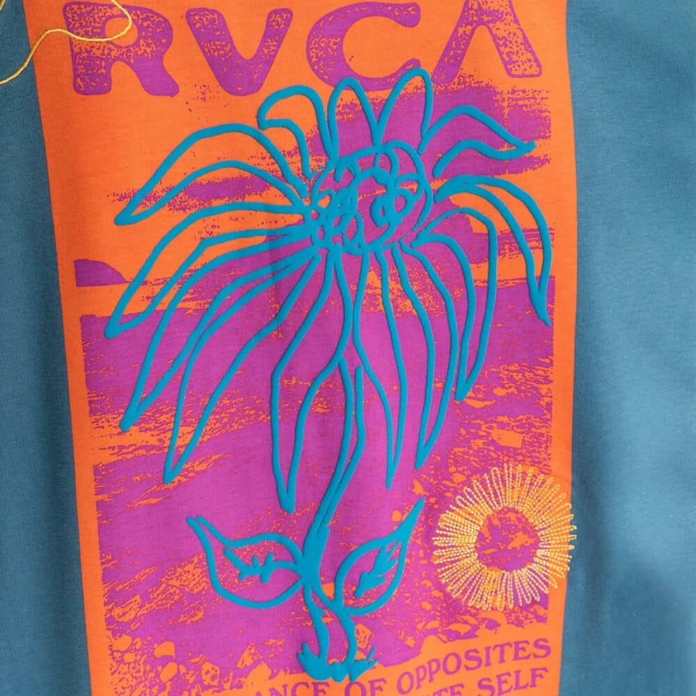 RVCA Atomic Jams S/S T-Shirt - Cool Blue