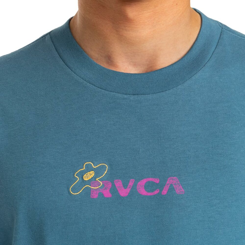 RVCA Atomic Jams S/S T-Shirt - Cool Blue