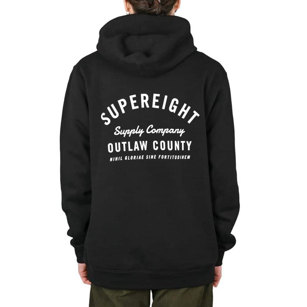 Supereight Supply Co Outlaw Pullover Hoodie - Black