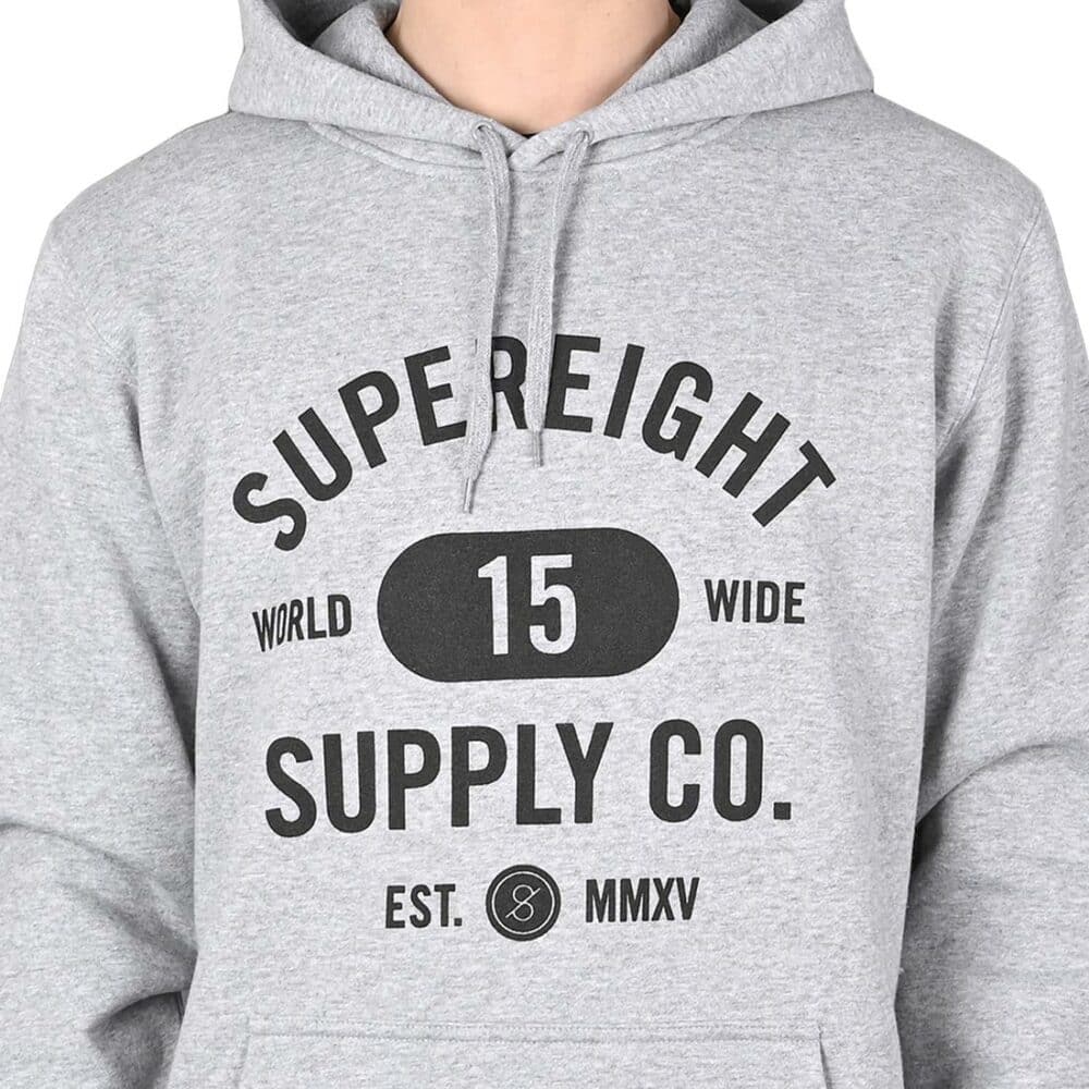 Supereight Supply Co Worldwide Pullover Hoodie - Athletic Heather