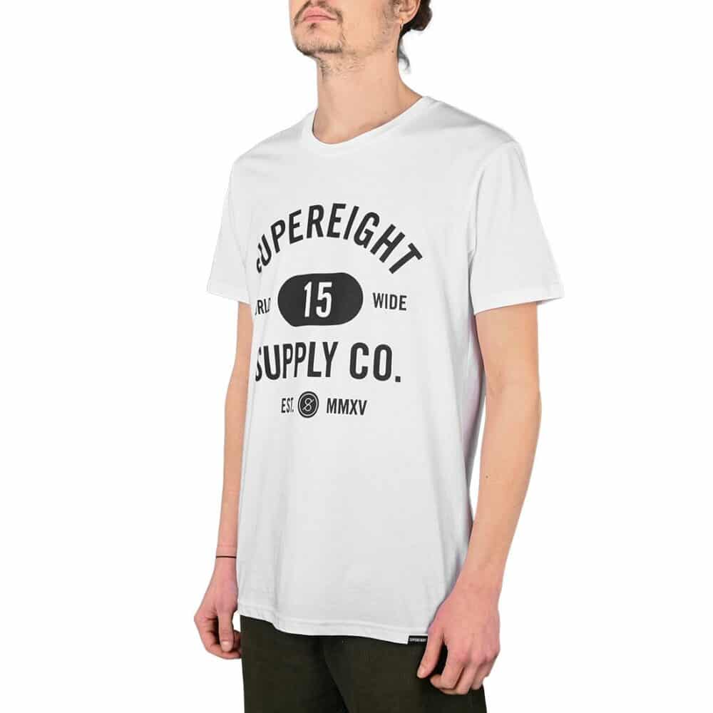 Supereight Supply Co Worldwide S/S T-Shirt - White/Black