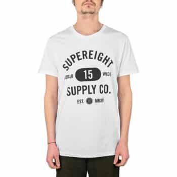 Supereight Supply Co Worldwide S/S T-Shirt - White/Black