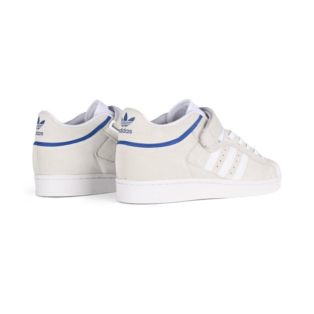 Adidas Pro Shell ADV Skate Shoes - Crystal White/Cloud White/Royal Blue