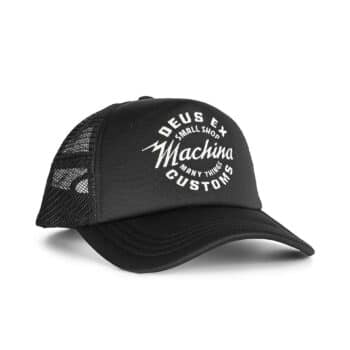 Deus Ex Machina Amped Circle Mesh Back Trucker Cap - Black