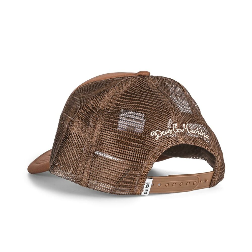 Deus Ex Machina Amped Circle Mesh Back Trucker Cap - Chocolate