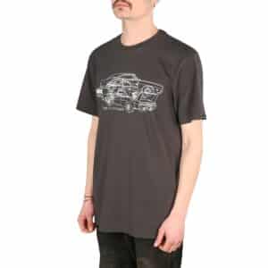Deus Ex Machina Charger S/S T-Shirt - Anthracite