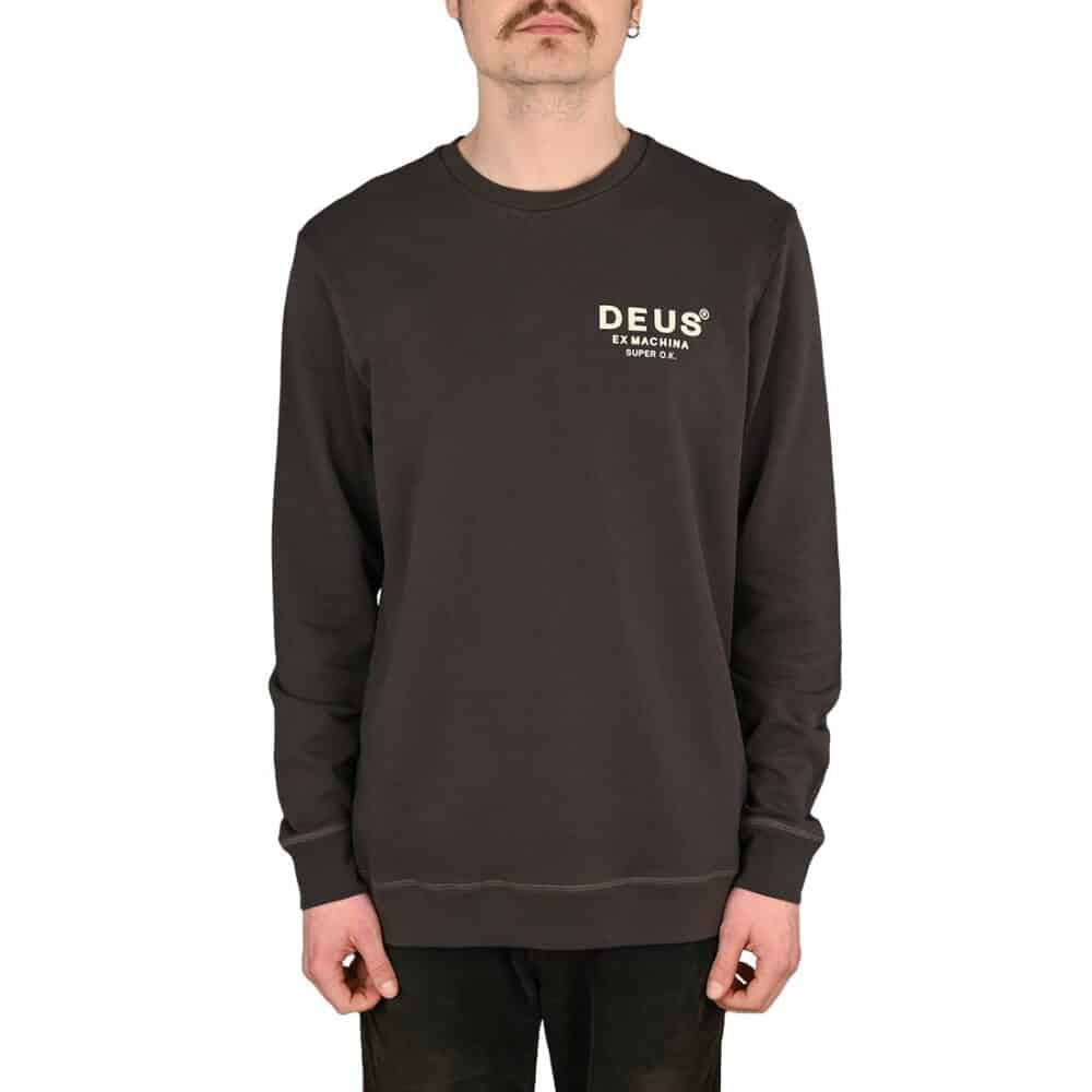 Deus Ex Machina Chatterbox Crew Sweater - Anthracite