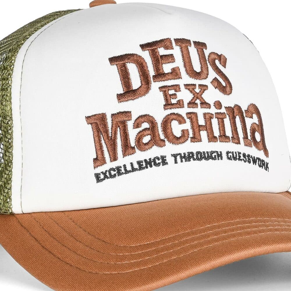 Deus Ex Machina Guesswork Mesh Back Trucker Cap - Brown