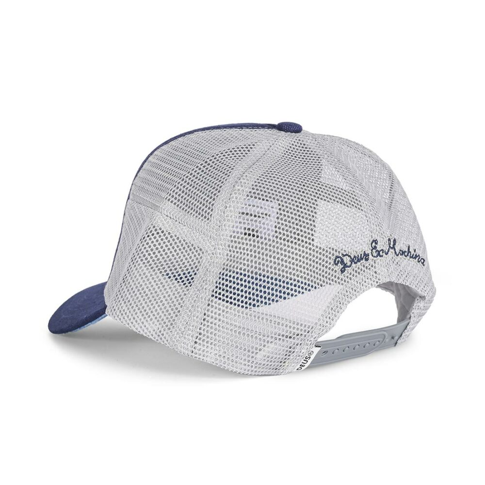 Deus Ex Machina Pill Logo Mesh Back Trucker Cap - Navy
