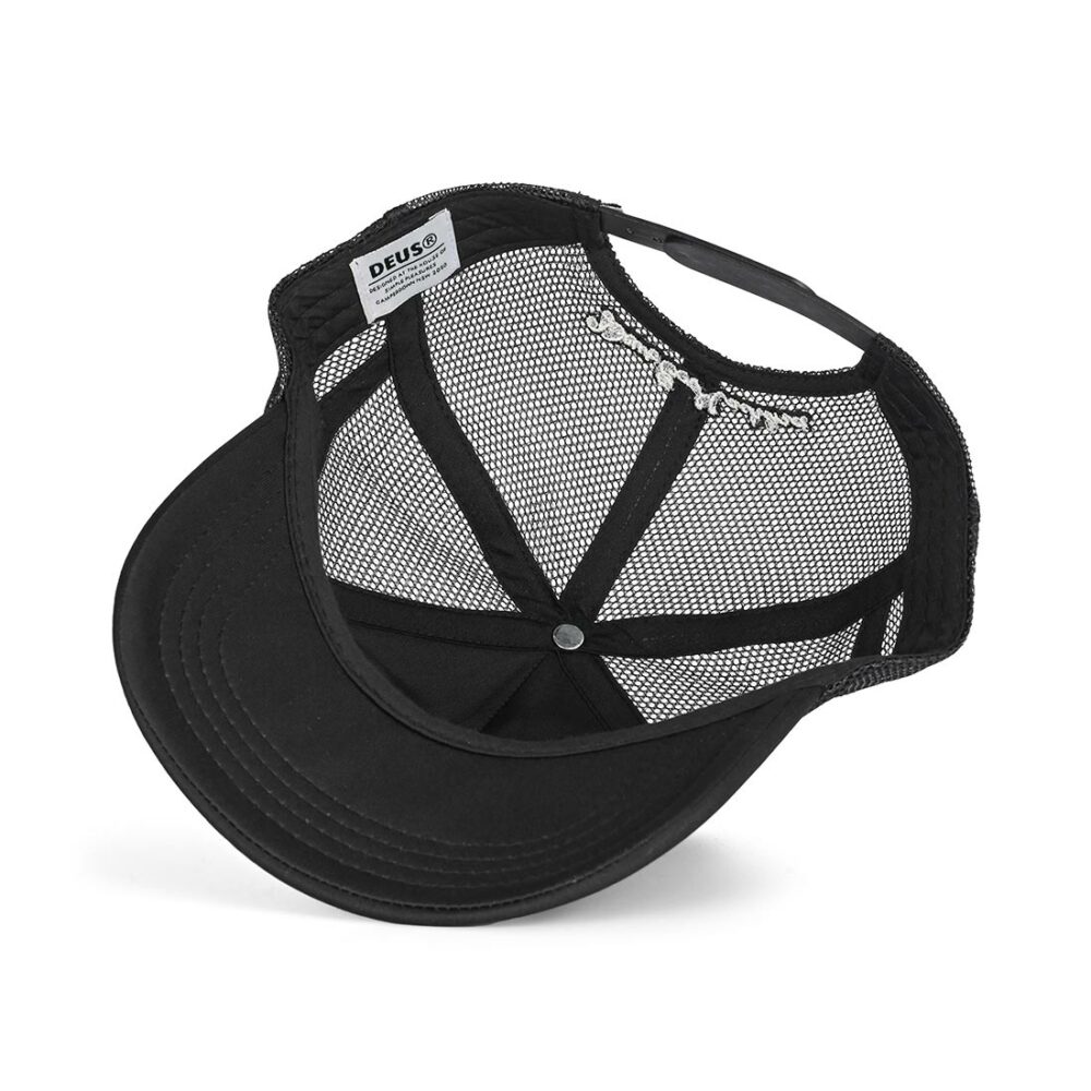 Deus Ex Machina Ride Out Mesh Back Trucker Cap - Black