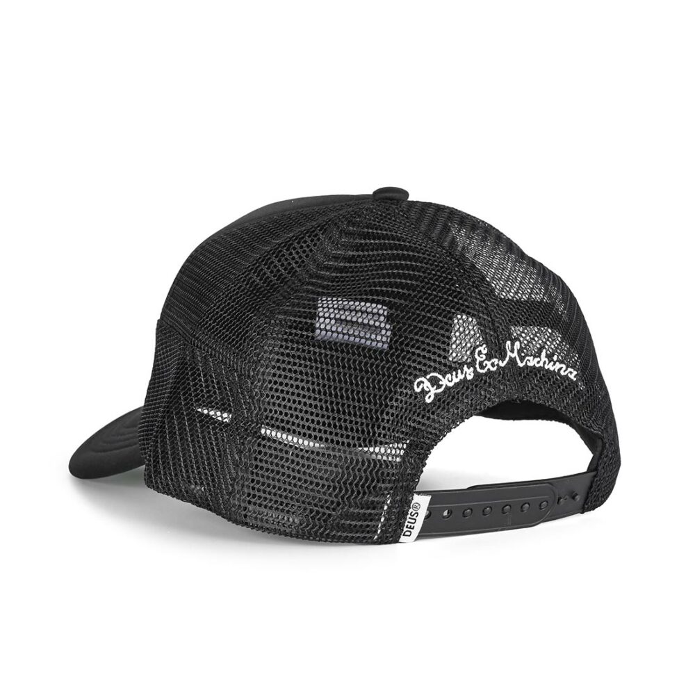 Deus Ex Machina Ride Out Mesh Back Trucker Cap - Black