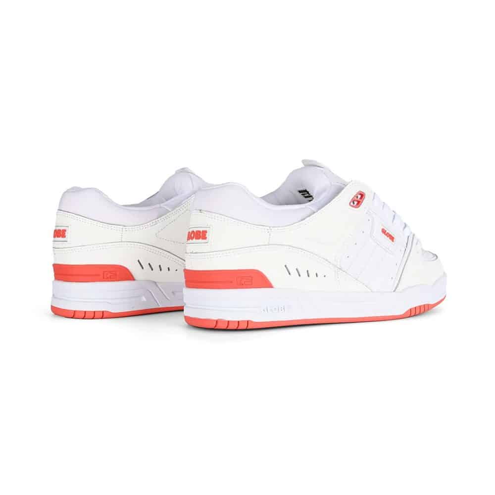 Globe Fusion Skate Shoes - White/Red