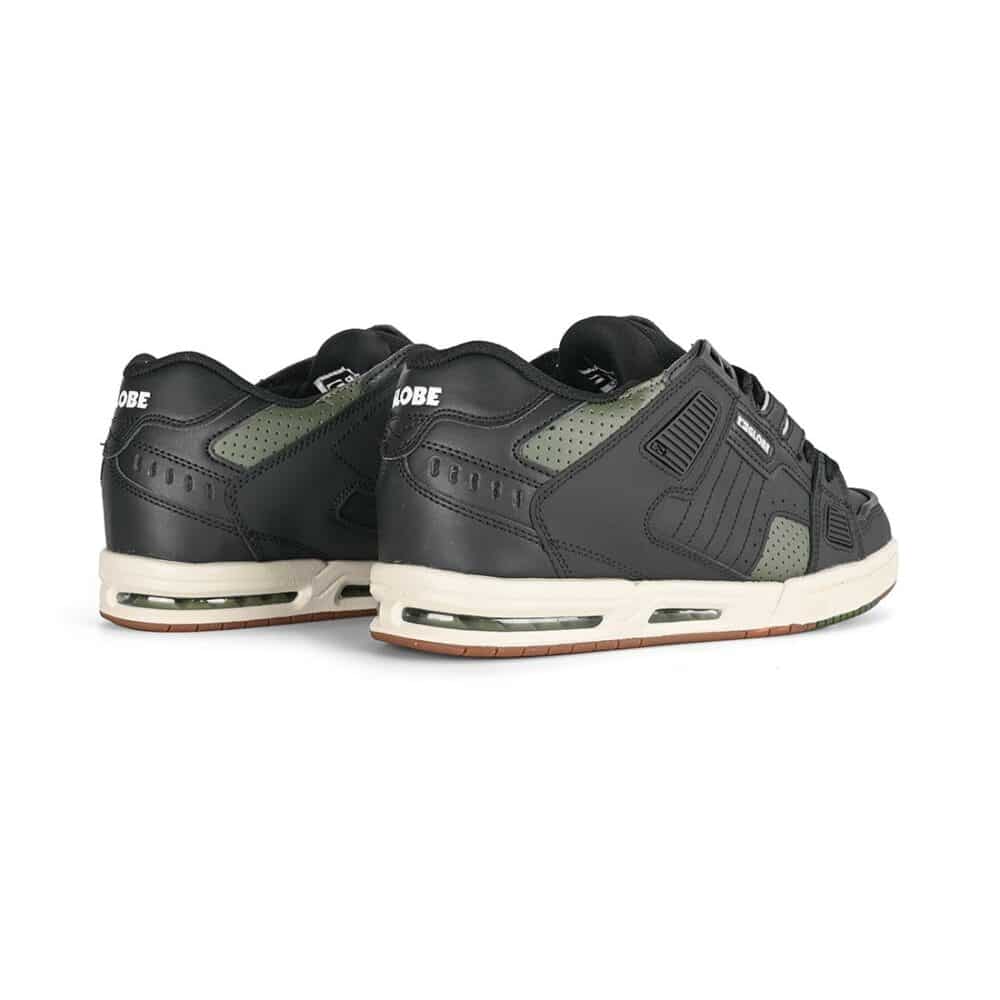 Globe Sabre Skate Shoes - Black/Dark Green