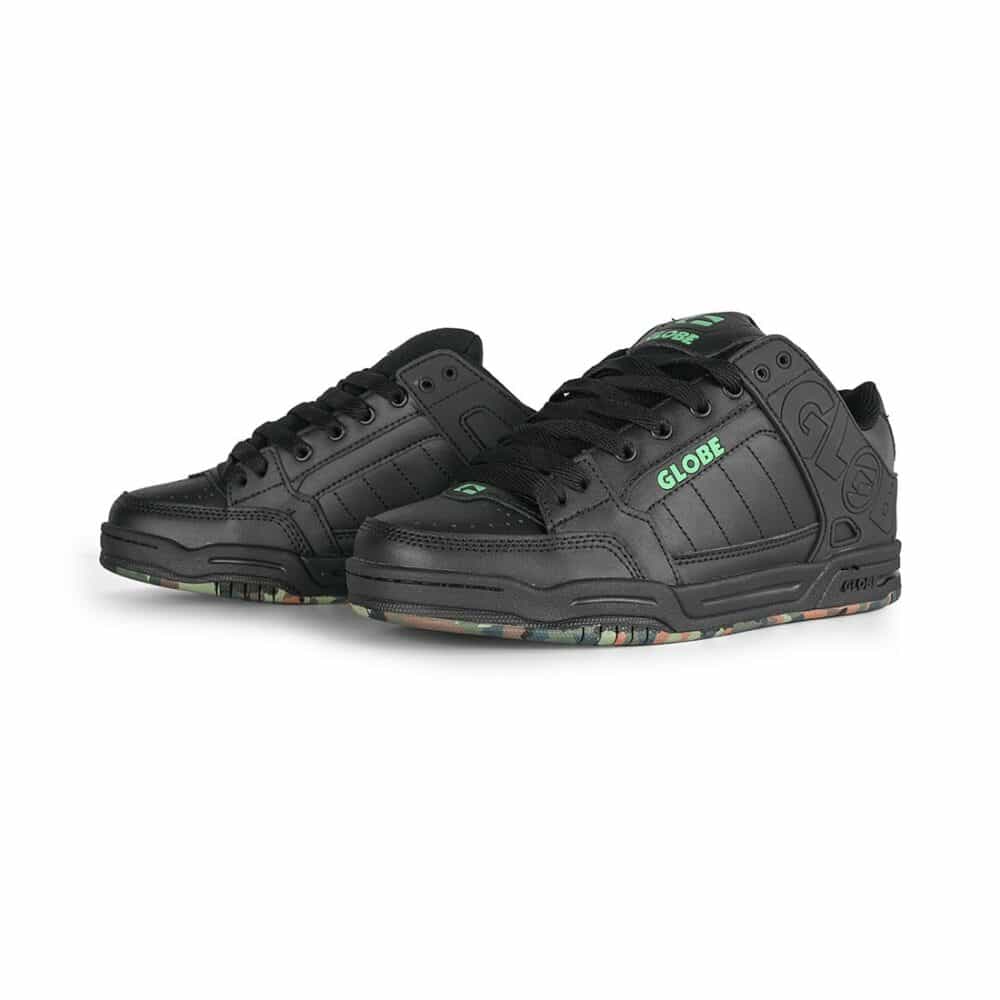 Globe Tilt Skate Shoes - Black/Green/Mosaic