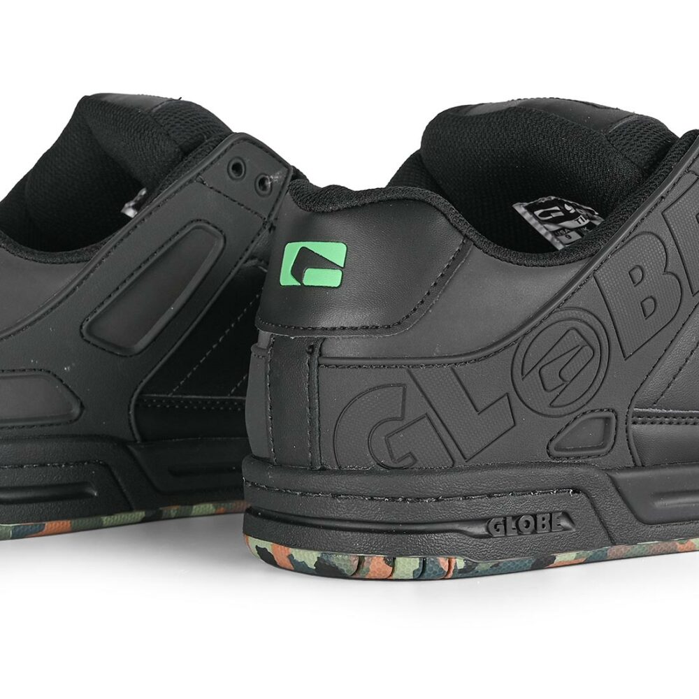 Globe Tilt Skate Shoes - Black/Green/Mosaic