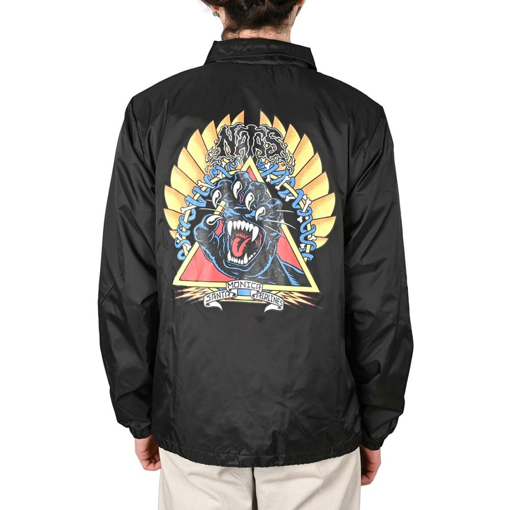 Santa Cruz Natas Screaming Panther Coach Jacket - Black