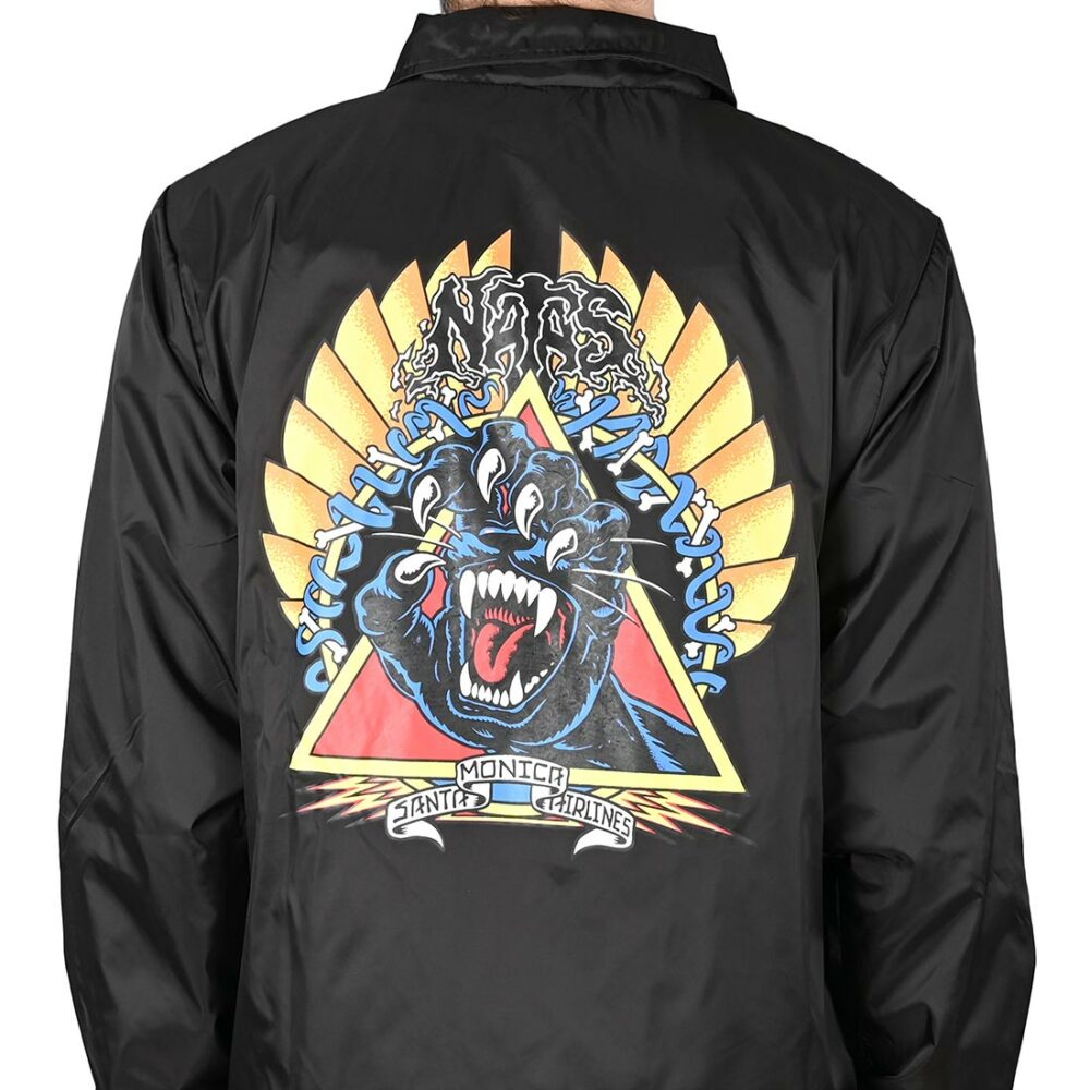 Santa Cruz Natas Screaming Panther Coach Jacket - Black