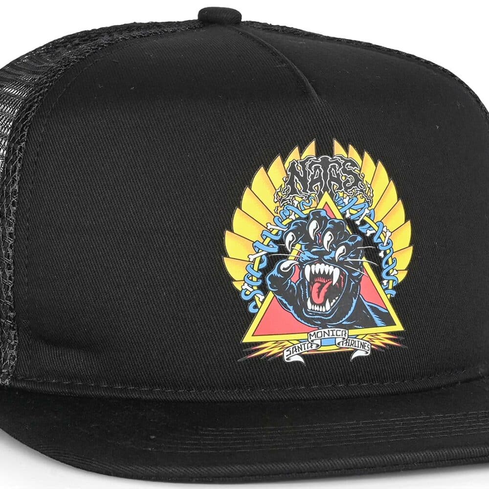 Santa Cruz Natas Screaming Panther Mesh Back Cap - Black