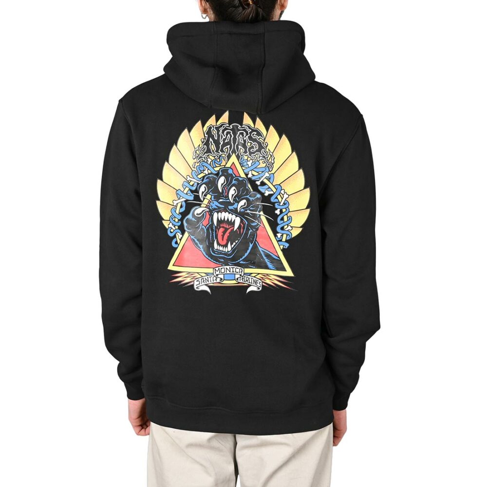 Santa Cruz Natas Screaming Panther Pullover Hoodie - Black