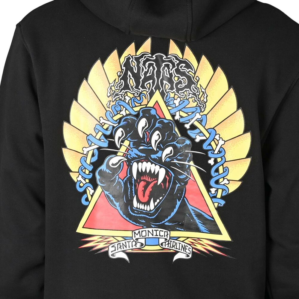 Santa Cruz Natas Screaming Panther Pullover Hoodie - Black