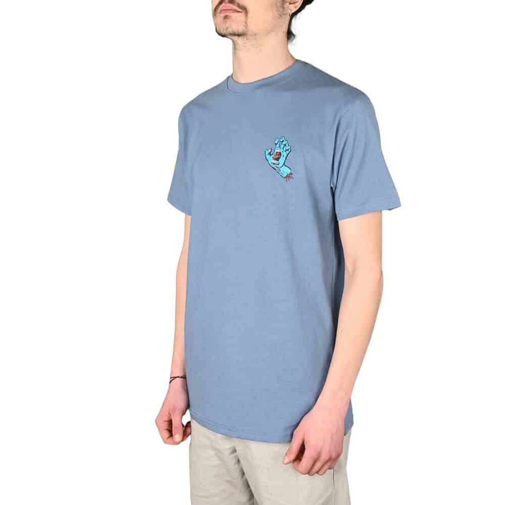 Santa Cruz Screaming Hand Chest S/S T-Shirt - Dusty Blue