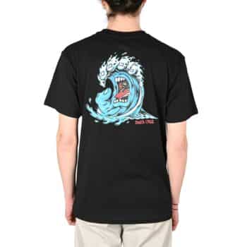 Santa Cruz Screaming Wave S/S T-Shirt - Black