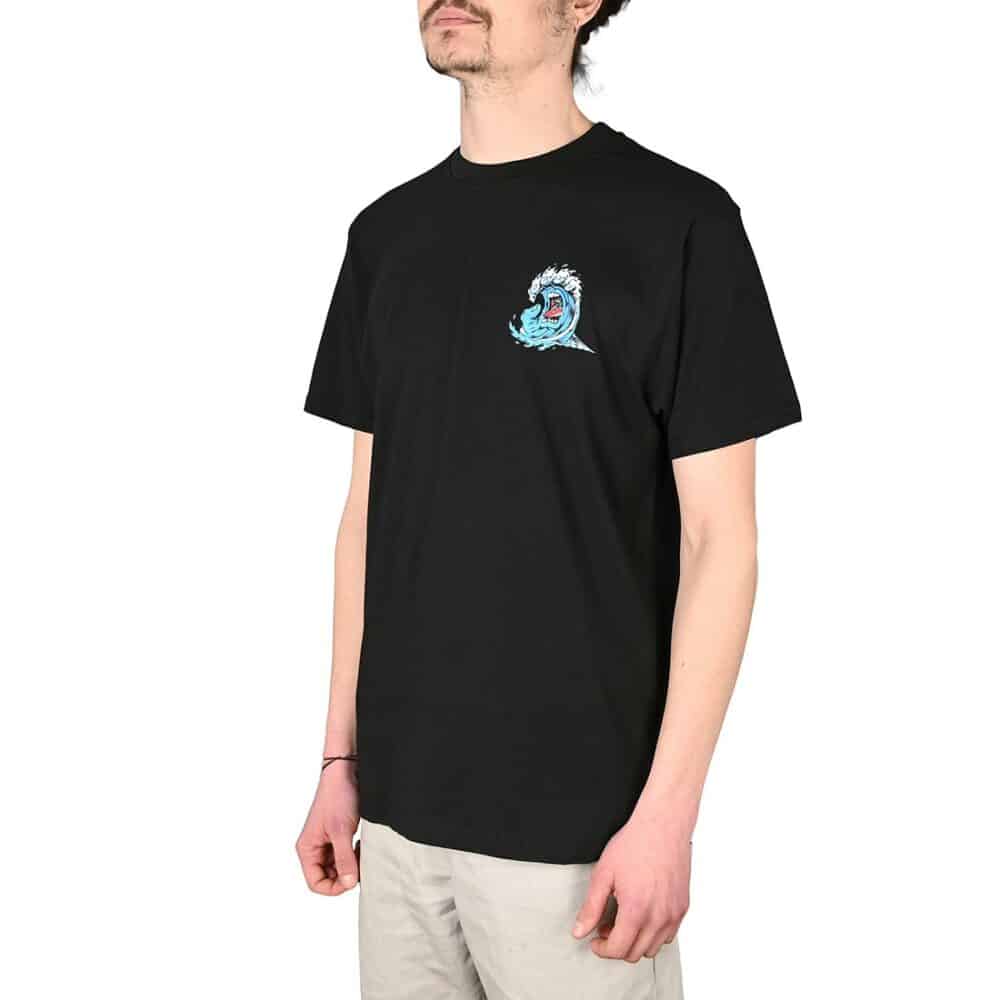 Santa Cruz Screaming Wave S/S T-Shirt - Black