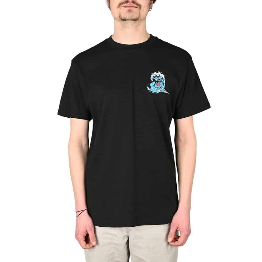 Santa Cruz Screaming Wave S/S T-Shirt - Black