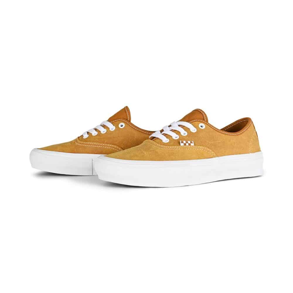 Vans Authentic Skate Shoes - Leather Golden Brown