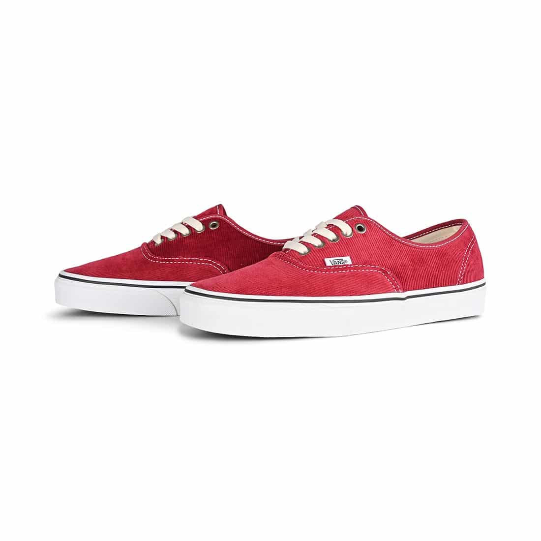 Vans Classic Authentic Skate Shoes Corduroy Rumba Red Supereight