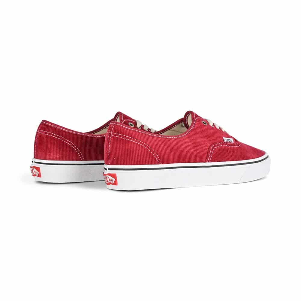 Vans Classic Authentic Skate Shoes - Corduroy Rumba Red